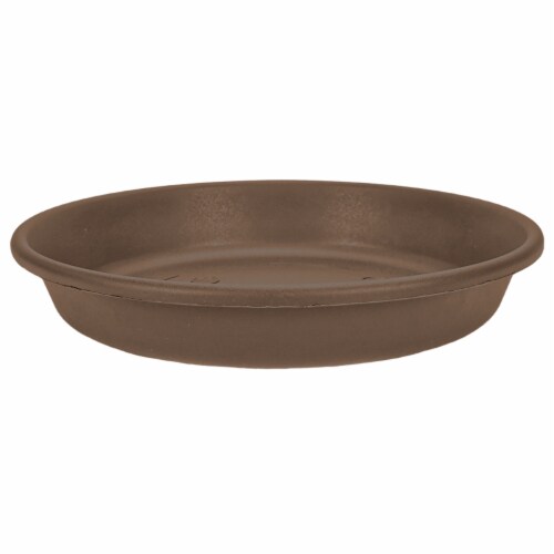 Akro-Mils Deep Pot Saucer - Chocolate Perspective: front