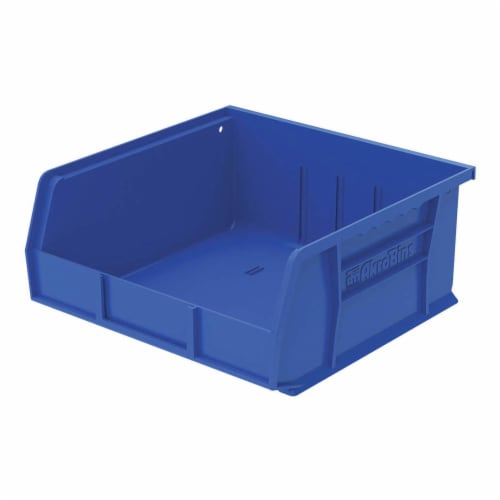 Akro-Mils Bins Unbreakable/Waterproof 11 x10-7/8 x5 Blue 30235B Perspective: front