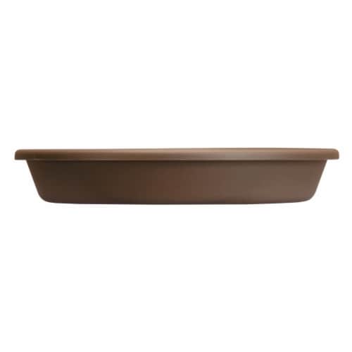 The HC Companies Deep Saucer - Chocolate Perspective: front