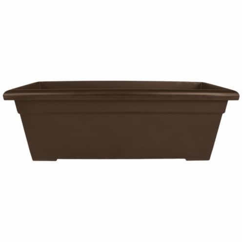 Akro-Mils Chocolate/Brown Romana Planter Perspective: front