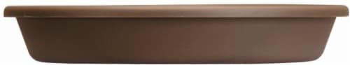 Akro-Mils Classic Pot Saucer - Chocolate Perspective: front
