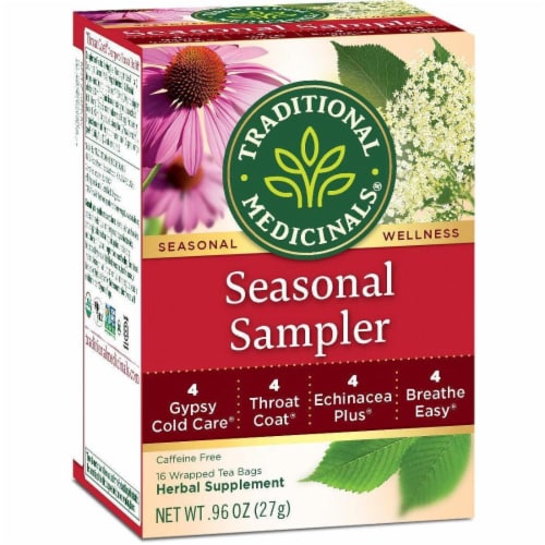 Traditional Medicinals® Seasonal Sampler Tea Bags Perspective: front
