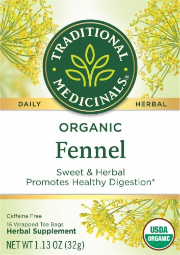 Traditional Medicinals® Organic Fennel Herbal Tea Perspective: front