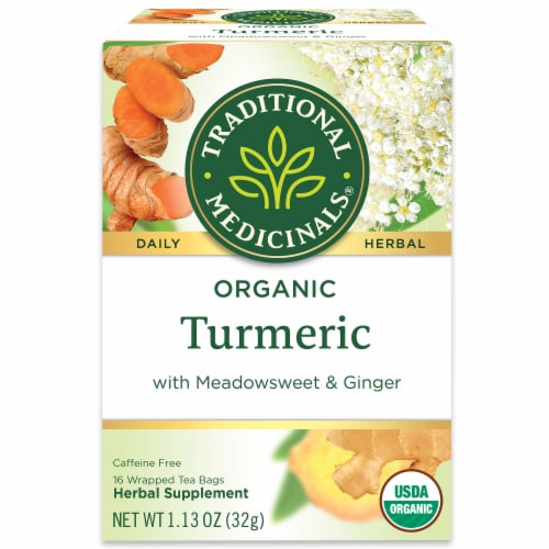 Organic Turmeric & Ginger Tea Perspective: front