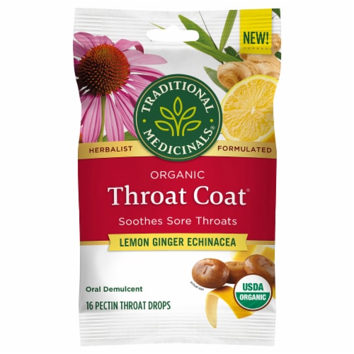 Traditional Medicinals® Throat Coat® Lozenges Perspective: front