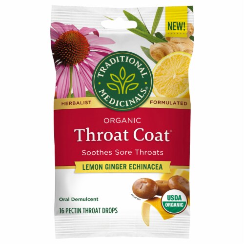 Traditional Medicinals® Throat Coat® Lozenges Perspective: front