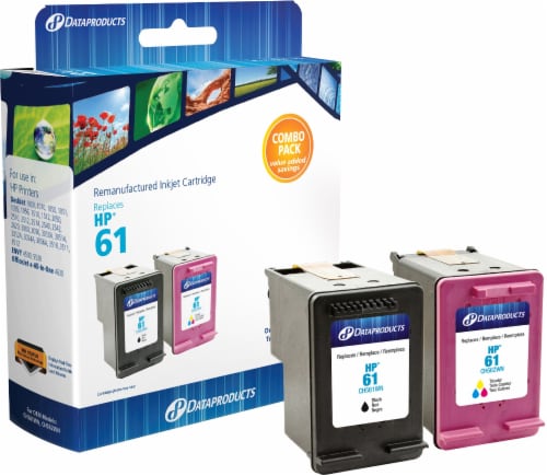 Dataproducts Remanufactured Ink Cartridges for HP 61 - Black/Tri-Color Perspective: front