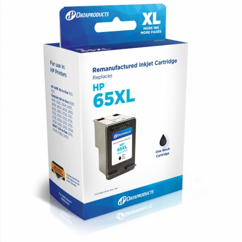Dataproducts HP 65XL Black Inkjet Cartridge Perspective: front