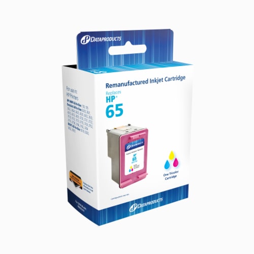 Dataproducts HP 65 Tri-Color Inkjet Cartridge Perspective: front