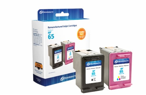 Dataproducts Remanufactured Inkjet Cartridges for HP 65 - Black/Tri-Color Perspective: front