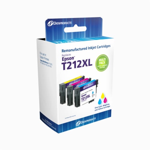 Dataproducts Epson T212XL Ink Cartridges - Cyan, Magenta, Yellow Perspective: front