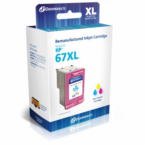 Dataproducts HP 67XL Tri-Color Inkjet Cartridge Perspective: front