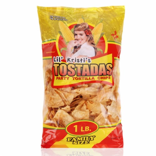 Lil' Kristi's Tostadas Party Tortilla Chips Perspective: front