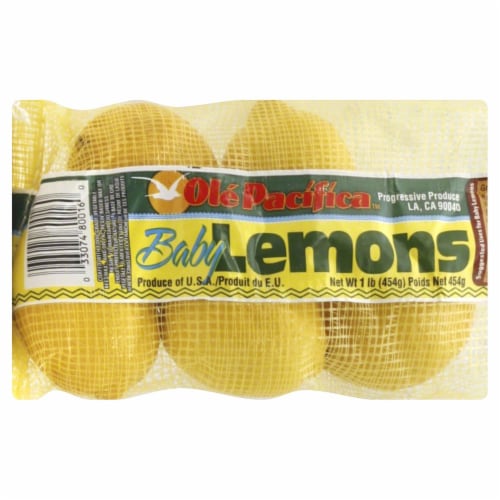 Baby Fresh Lemons - 1 Pound Bag Perspective: front
