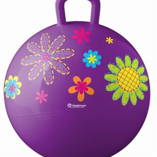 Hedstrom 55-5304-1P 18 in. Flowers Hopper Outdoor Play, Purple Perspective: front