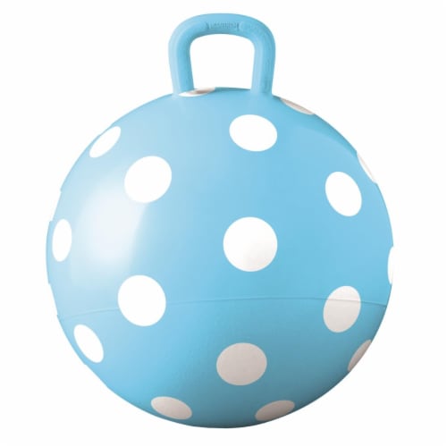 Hedstrom Entertainment 55-1460BLU-1P 15 in. Polka Dot Blue Hopper Perspective: front