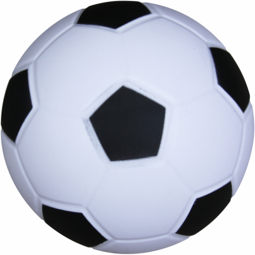 Hedstrom Junior Athletic Foam Soccer Ball - White/Black Perspective: front