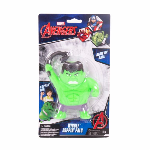 Ball Bounce and Sport Inc. Marvel Avengers Hulk Wibbly Boppin' Pal Perspective: front