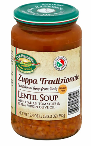 Don Pomodoro Lentil Soup Perspective: front
