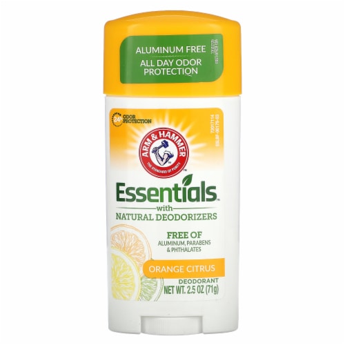 Arm Hammer Essentials Crisp Orange Citrus Natural Deodorant 2 5 oz