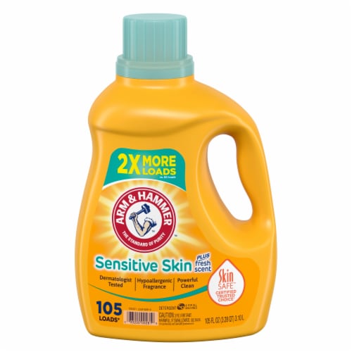 Arm & Hammer Sensitive Skin Fresh Scent Liquid Laundry Detergent Perspective: front