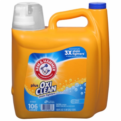 Arm & Hammer™ Fresh Scent Oxi Clean™ Liquid Laundry Detergent Perspective: front