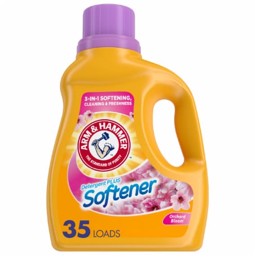 Arm & Hammer™ Orchard Bloom™ 2 in 1 Liquid Laundry Detergent Plus Softener Perspective: front