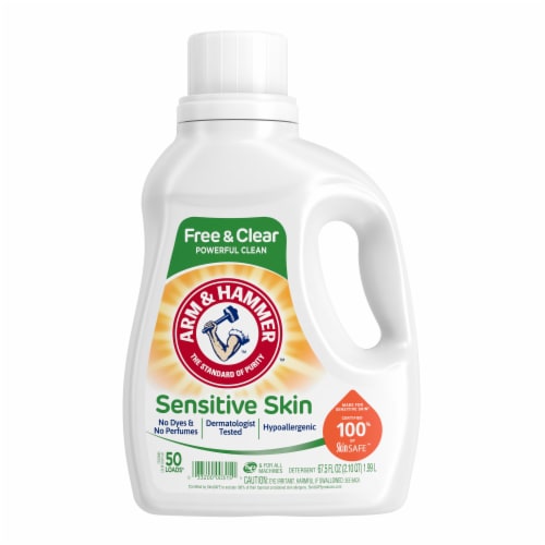 Arm & Hammer™ Free & Clear Sensitive Skin Liquid Laundry Detergent Perspective: front