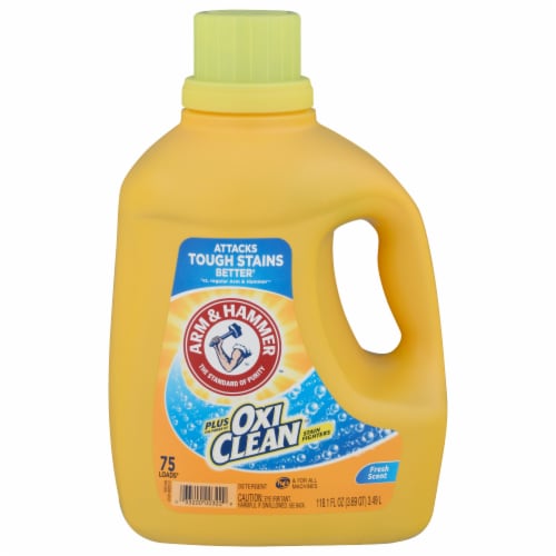Arm & Hammer™ Plus OxiClean™ Clean Meadow Scent Liquid Laundry Detergent Perspective: front