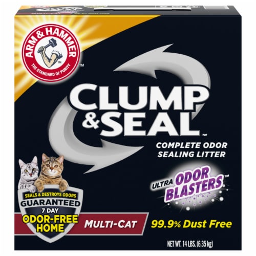 Arm & Hammer® Clump & Seal® Multi Cat Complete Odor Sealing Litter, 14 lb -  Kroger