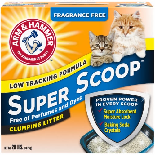 Arm & Hammer Super Scoop Fragrance Free Clumping Cat Litter Perspective: front