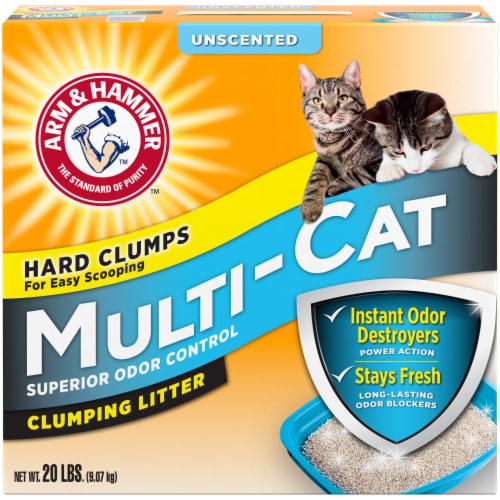 ARM & HAMMER Unscented Multi-Cat Clumping Cat Litter Perspective: front