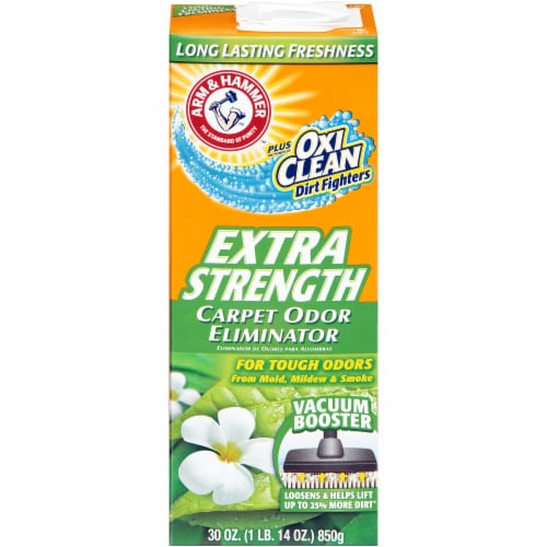 Arm & Hammer™ + OxiClean™ Dirt Fighters Extra Strength Carpet Odor Eliminator Vacuum Booster Perspective: front