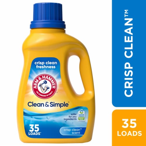 Arm & Hammer™ Clean & Simple™ Crisp Clean Liquid Laundry Detergent Perspective: front