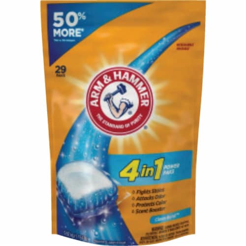 Arm & Hammer 4-in-1 Power Paks Concentrated Laundry Detergent Perspective: front