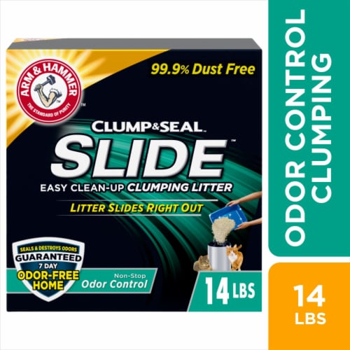 ARM & HAMMER Slide Non-Stop Odor Control Multi-Cat Clumping Cat Litter Perspective: front