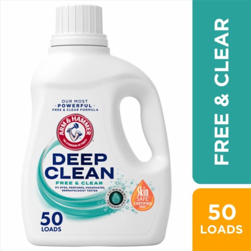 ARM & HAMMER Deep Clean Free & Clear Liquid Laundry Detergent Perspective: front