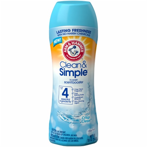 Arm & Hammer Clean & Simple Crisp Clean In-Wash Scent Booster Perspective: front