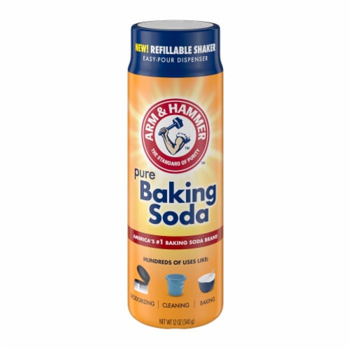 ARM & HAMMER Pure Baking Soda Refillable Shaker Perspective: front