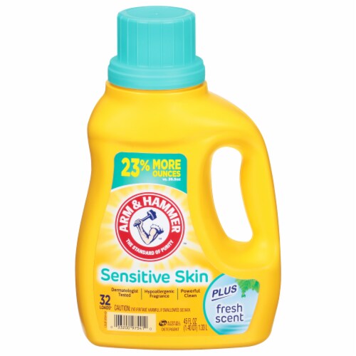 Arm & Hammer™ Sensitive Skin Liquid Laundry Detergent Perspective: front