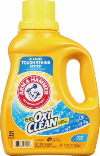 Arm & Hammer™ Plus Oxi Clean™ Fresh Liquid Laundry Detergent Perspective: front