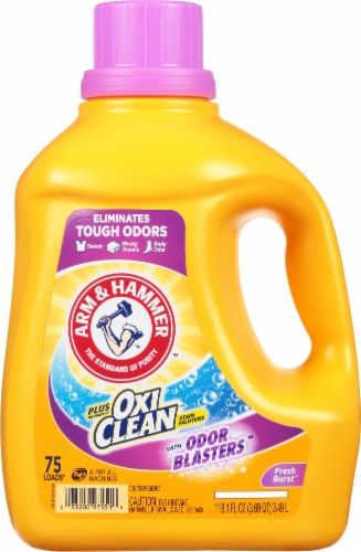 Arm & Hammer™ Odor Blasters Plus OxiClean™ Fresh Burst Scent Liquid Laundry Detergent Perspective: front