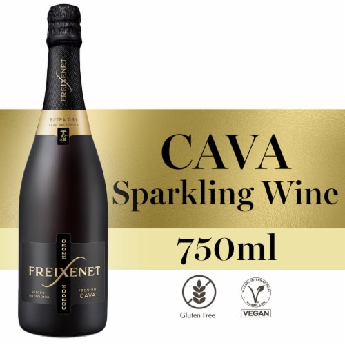 Freixenet Cordon Negro Extra Dry Sparkling Wine Perspective: front
