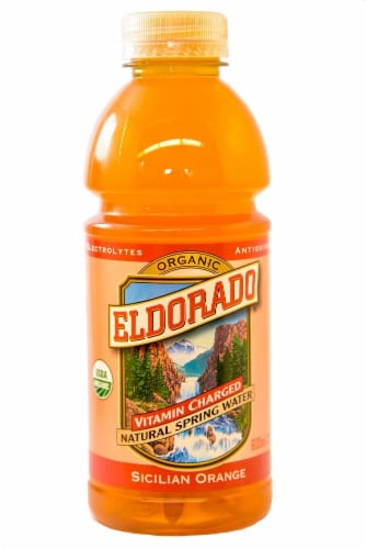 Eldorado Organic Sicilian Orange Vitamin Water Perspective: front