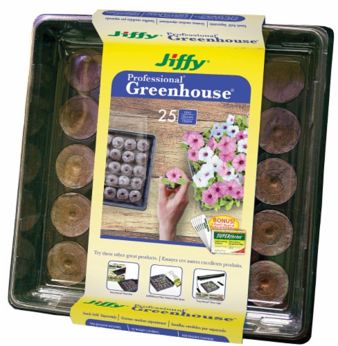 Jiffy 25 Cell Professional Greenhouse Perspective: front