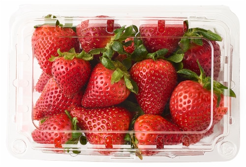 Fresh Strawberries Perspective: front