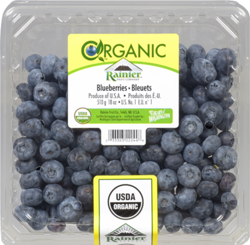 Organic - Blueberries Perspective: front