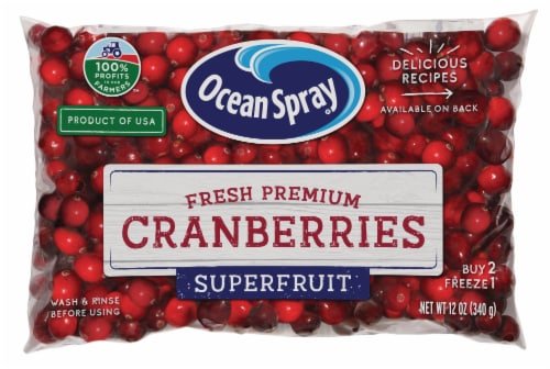 Ocean Spray® Fresh Premium Cranberries Perspective: front