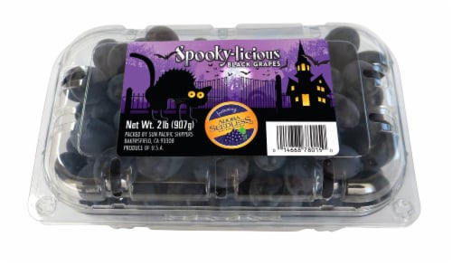 Spooky-licious Black Seedless Grapes Perspective: front