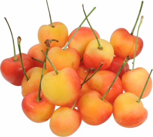 Organic Rainier Cherries Perspective: front